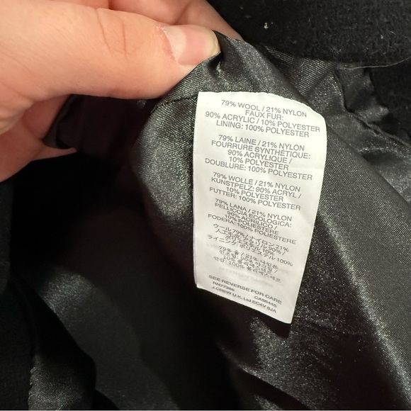 J Crew Coat Chateau Parka Italian Cloth in Black - Picture 7 of 8